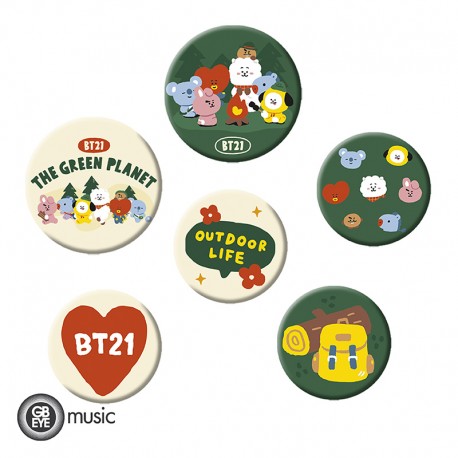 BT21 - Badge Pack Green Planet