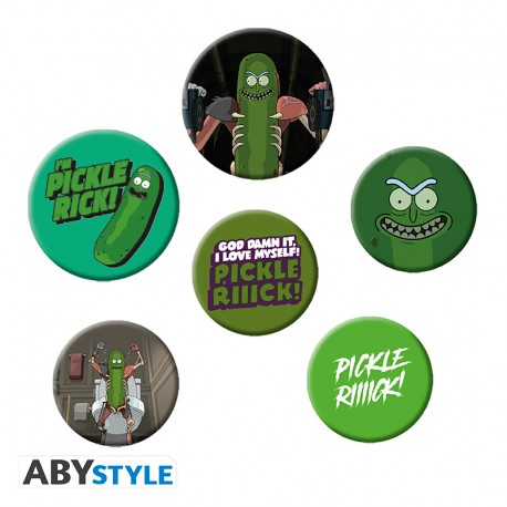 Rick & Morty - Badge Pack Pickle Rick